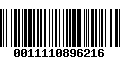 Código de Barras 0011110896216