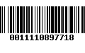 Código de Barras 0011110897718