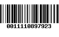 Código de Barras 0011110897923