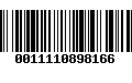 Código de Barras 0011110898166