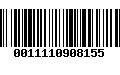 Código de Barras 0011110908155