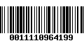 Código de Barras 0011110964199