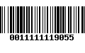 Código de Barras 0011111119055