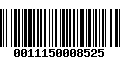 Código de Barras 0011150008525