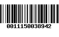 Código de Barras 0011150038942