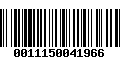 Código de Barras 0011150041966