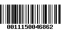 Código de Barras 0011150046862