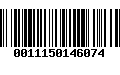 Código de Barras 0011150146074