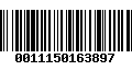 Código de Barras 0011150163897