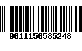 Código de Barras 0011150585248