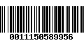 Código de Barras 0011150589956