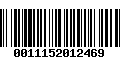 Código de Barras 0011152012469