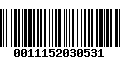 Código de Barras 0011152030531