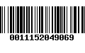 Código de Barras 0011152049069