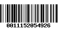 Código de Barras 0011152054926