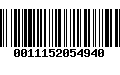 Código de Barras 0011152054940