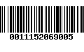 Código de Barras 0011152069005