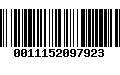 Código de Barras 0011152097923