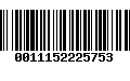 Código de Barras 0011152225753