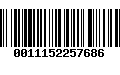 Código de Barras 0011152257686