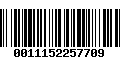 Código de Barras 0011152257709