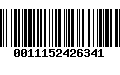 Código de Barras 0011152426341