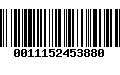 Código de Barras 0011152453880