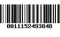 Código de Barras 0011152493848