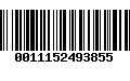 Código de Barras 0011152493855