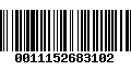 Código de Barras 0011152683102