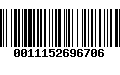 Código de Barras 0011152696706