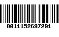 Código de Barras 0011152697291