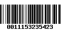 Código de Barras 0011153235423