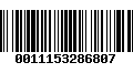 Código de Barras 0011153286807