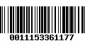 Código de Barras 0011153361177