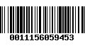 Código de Barras 0011156059453