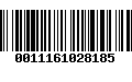 Código de Barras 0011161028185