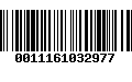 Código de Barras 0011161032977