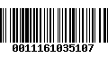 Código de Barras 0011161035107