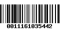 Código de Barras 0011161035442