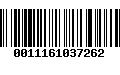 Código de Barras 0011161037262