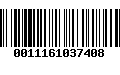 Código de Barras 0011161037408