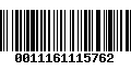 Código de Barras 0011161115762