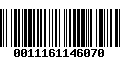 Código de Barras 0011161146070