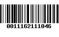 Código de Barras 0011162111046