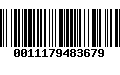 Código de Barras 0011179483679