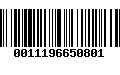 Código de Barras 0011196650801