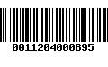 Código de Barras 0011204000895