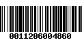 Código de Barras 0011206004860