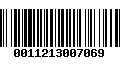 Código de Barras 0011213007069